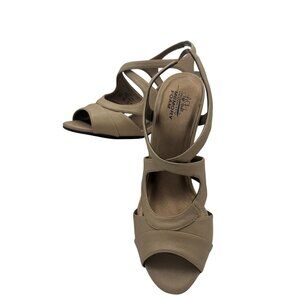 LifeStride Womens Size 6.5 Gold Twinkstar Strappy Open-Toe Sandals